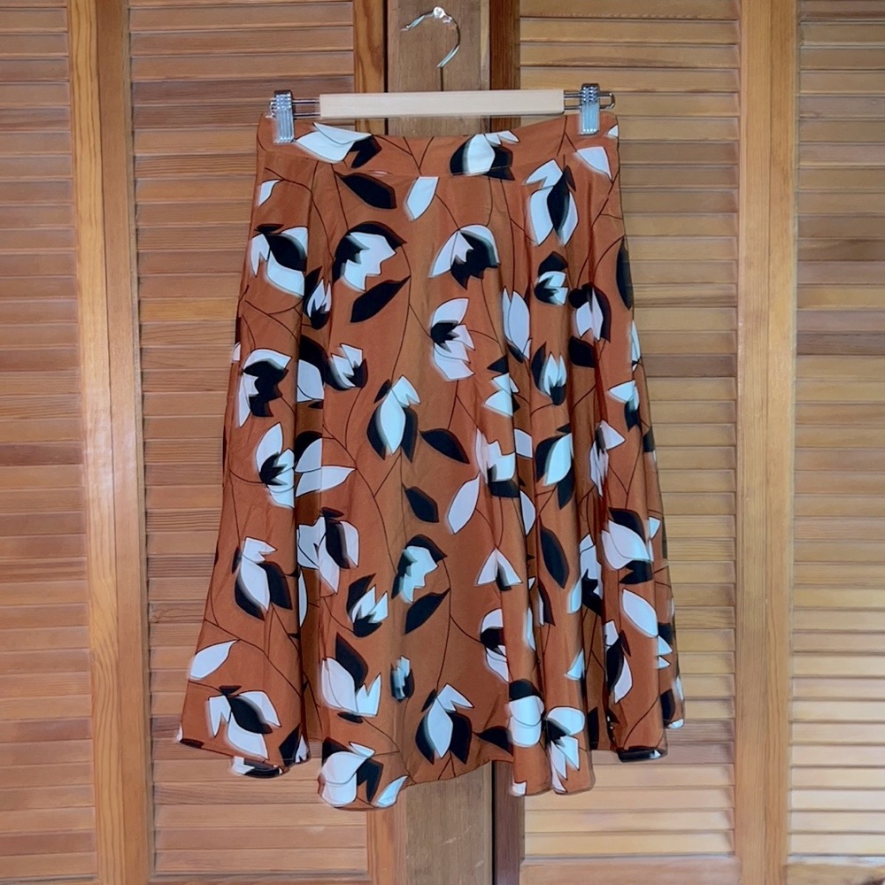 ModCloth Floral Fall Skirt EUC